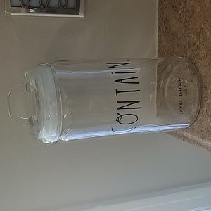 Rae Dunn glass container